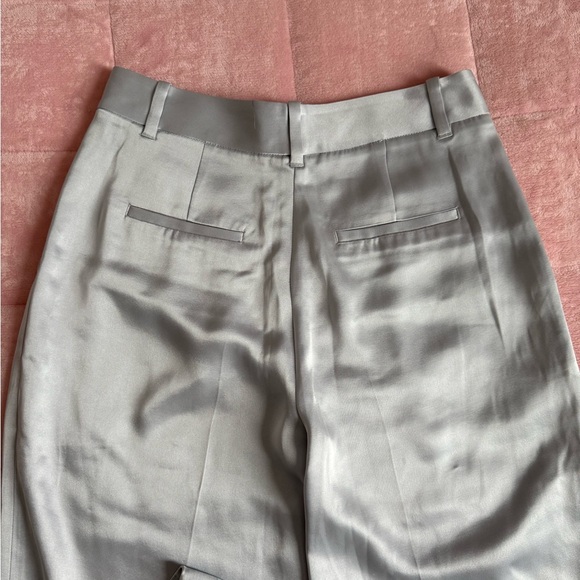 Aritzia Silver Satin Pants - Picture 7 of 8